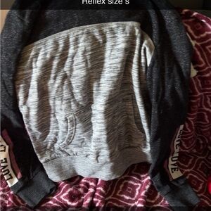 Gray and Black Love Pink Hoodie